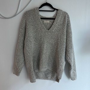 Urban Outfitters Oversized Shaggy Sweater - White/Cream/Multi